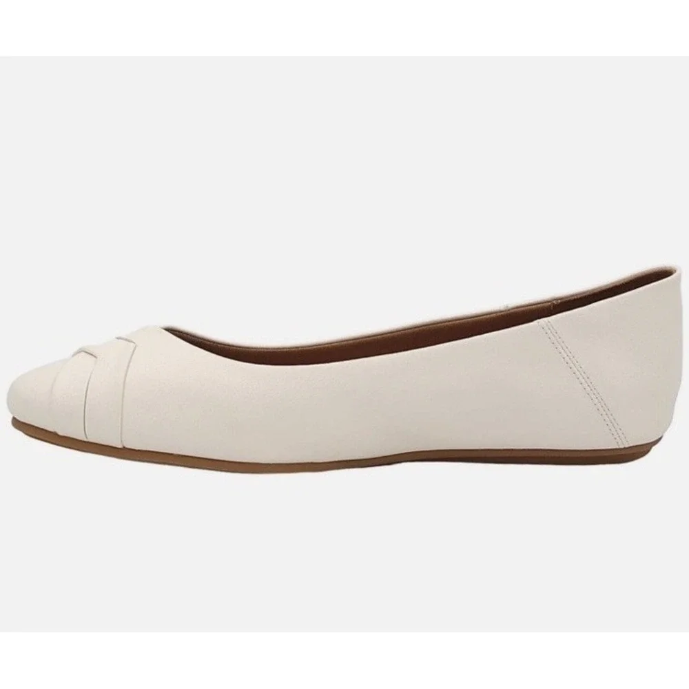 Style &‎ Co. Women's 11M SENNETTE Ivory Flats Comfort Ballet Preppy Casual NEW
